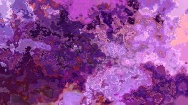 soyut animasyon ışıltılı arka plan tam HD dikişsiz video - suluboya lekeli sıvı efekt - renk kadife mor mor ametist iris orkidesi