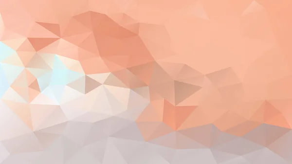 ベクトル抽象的な不規則な多角形の背景 三角形低ポリパターン 穏やかなサンゴのサーモンピンクオレンジグレー青の色 — ストックベクタ