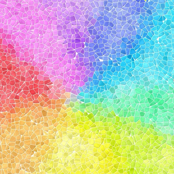 추상적 대리석 플라스틱 모자이크 타일의 총천연색 무지개 스펙트럼 — 스톡 사진