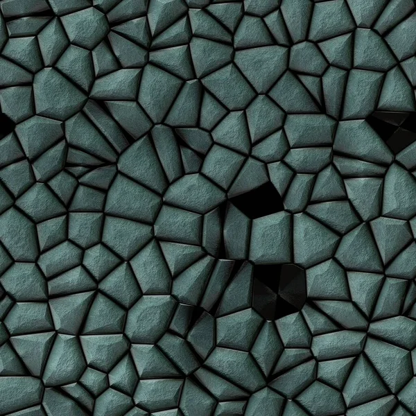 Πέτρες Βότσαλο Ακανόνιστο Μωσαϊκό Μοτίβο Υφή Αδιάλειπτη Φόντο Πεζοδρόμιο Σμαραγδένιο — Φωτογραφία Αρχείου
