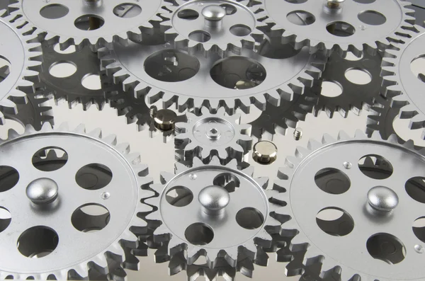 Gears Interlocked Together — Stock Photo, Image