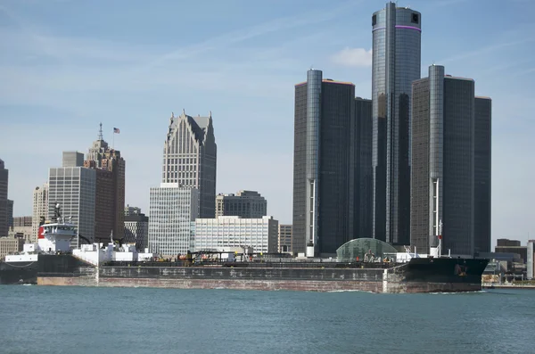 Skyline von Detroit — Stockfoto