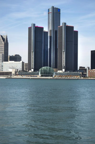 Horizonte de Detroit — Fotografia de Stock