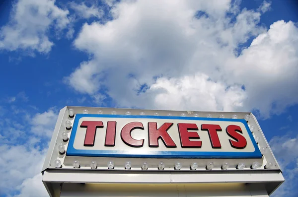 Ticket Booth Sign — Stock Photo, Image