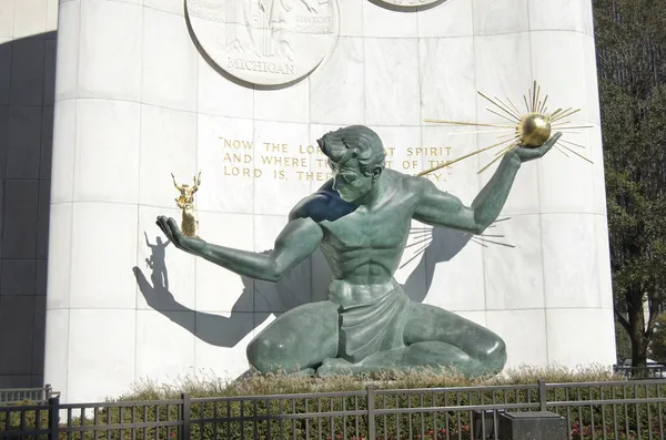 Спирит Детройтской статуи — стоковое фото