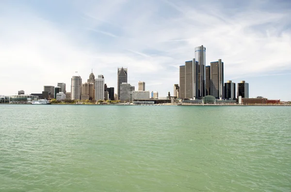 Detroit skyline, den 6 maj, 2014 — Stockfoto