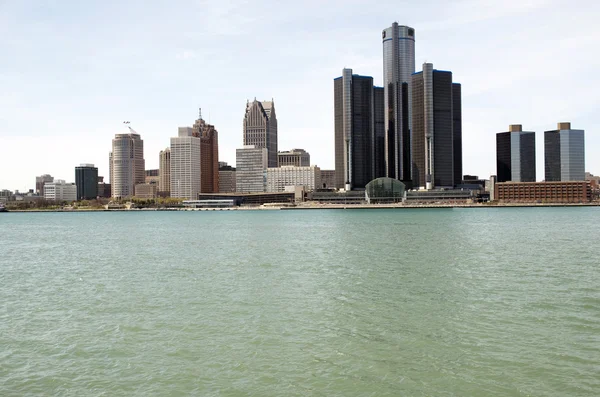 Detroit skyline, 2014. május 6. — Stock Fotó