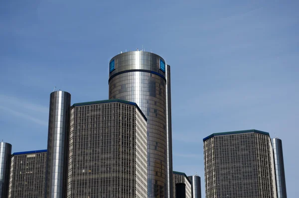 DETROIT, 6 maggio 2014: General Motors Building, GM Headquarters, Renaissance Center, 6 maggio 2014, Downtown Detroit — Foto Stock