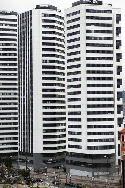 Huis Van Appartementen Stad Bilbao — Stockfoto