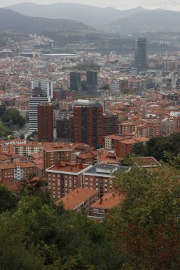 Bilbao şehrindeki şehir manzarası