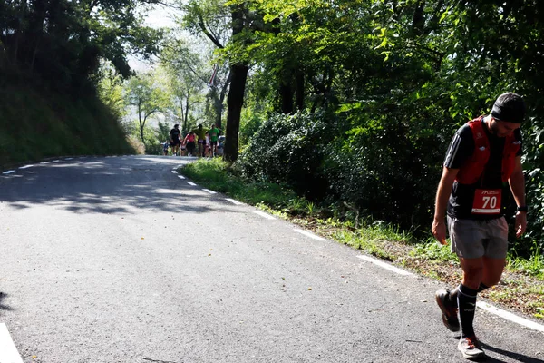 Corrida Montanha Uma Montanha Perto Bilbao — Fotografia de Stock