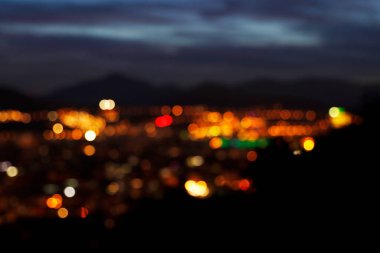 Şehir ışıkları akşamları