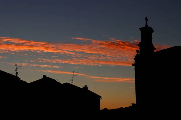 Morgenhimmel Mit Wolken — Stockfoto