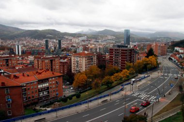 Bilbao şehrindeki şehir manzarası