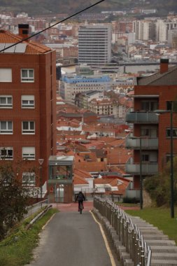 Bilbao şehrinin manzarası