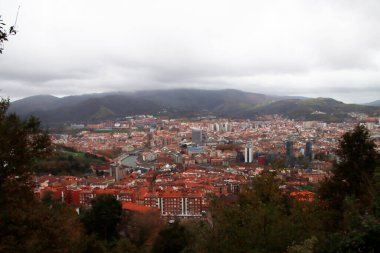 Bilbao şehrinin manzarası