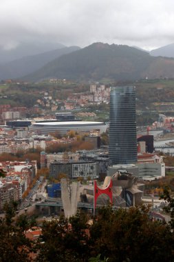 Bilbao şehrindeki şehir manzarası