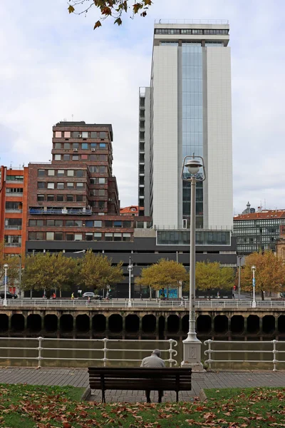 Budynki Mieście Bilbao — Zdjęcie stockowe