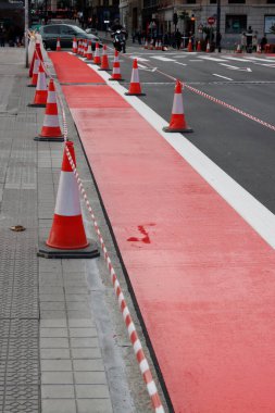 Kentsel bir çevrede inşaat alanı