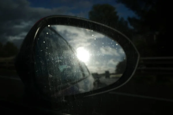 Conduire Dans Une Journée Hiver — Photo