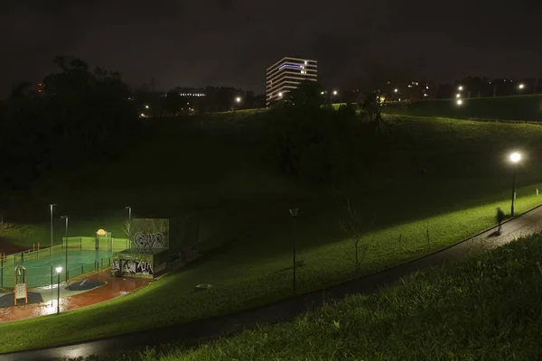 Urban Park Bilbao Night — 스톡 사진