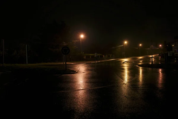 Urban Park Bilbao Night — Foto de Stock