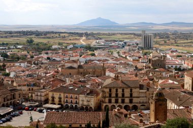 İspanya 'nın Trujillo köyünde mimarlık