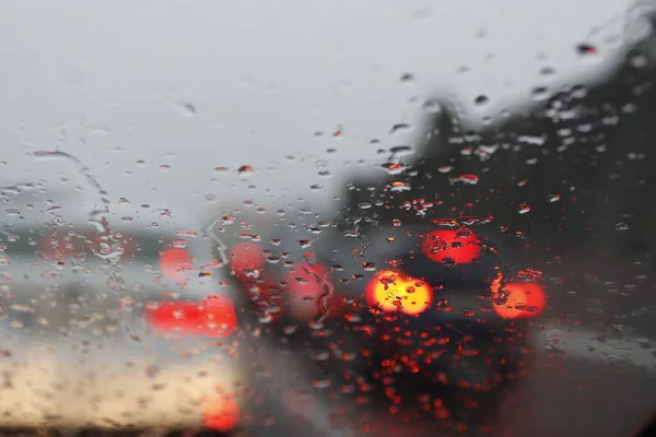 Driving Rainy Day — Stock Photo, Image