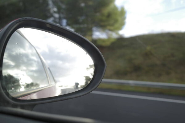 Car trip in a summer day