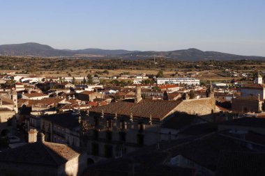 İspanya 'nın Trujillo şehrinin manzarası