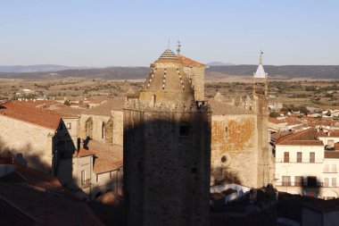 İspanya 'nın Trujillo şehrinin manzarası