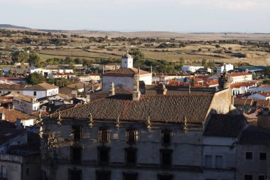 İspanya 'nın Trujillo şehrinin manzarası