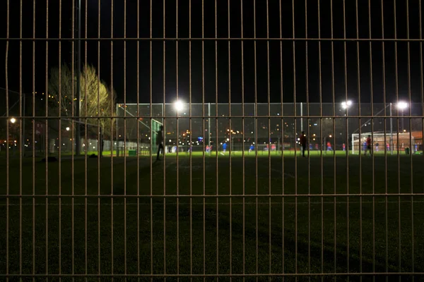 Parque Urbano Por Noche — Foto de Stock