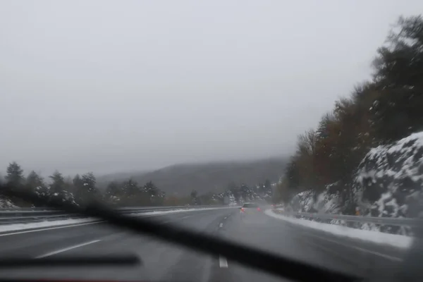 Driving Rainy Day — Stock Photo, Image