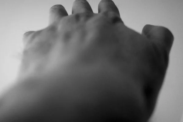 Nær Mannlig Hånd – stockfoto