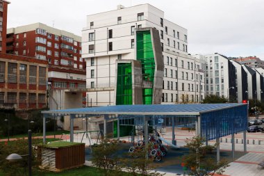 Bilbao şehrinin mimarisi.