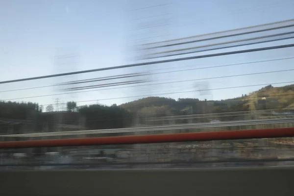 Rasant Auf Der Autobahn Unterwegs — Stockfoto