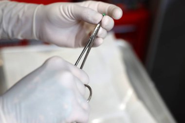 Güzellik merkezinde malzeme.