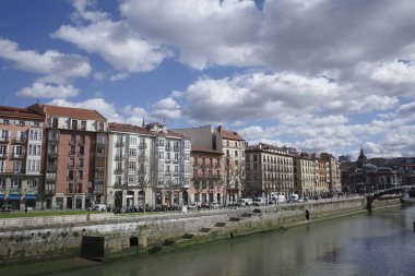 Bilbao şehrindeki şehir manzarası