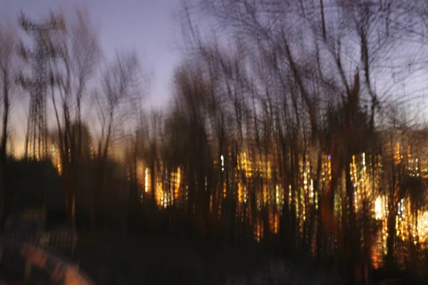 Stadtpark Bei Nacht — Stockfoto