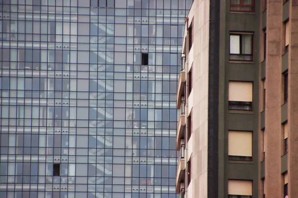 Fassade Eines Gebäudes Bilbao — Stockfoto