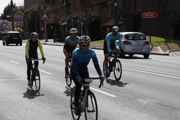 Amateurbiker Während Eines Rennens — Stockfoto