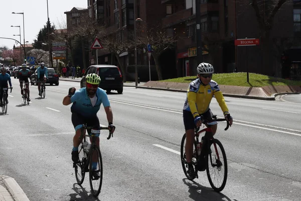 Amateurbiker Während Eines Rennens — Stockfoto