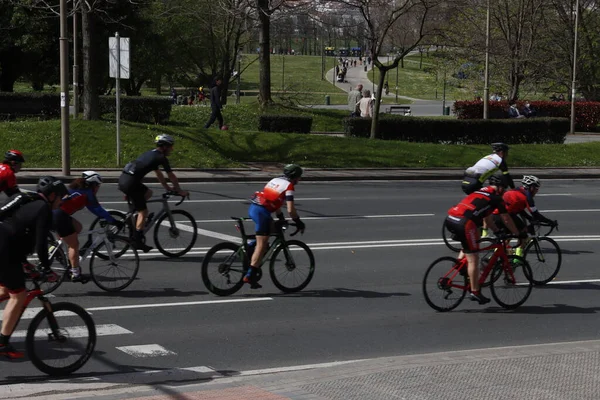 Course Vélo Populaire Dans Ville — Photo