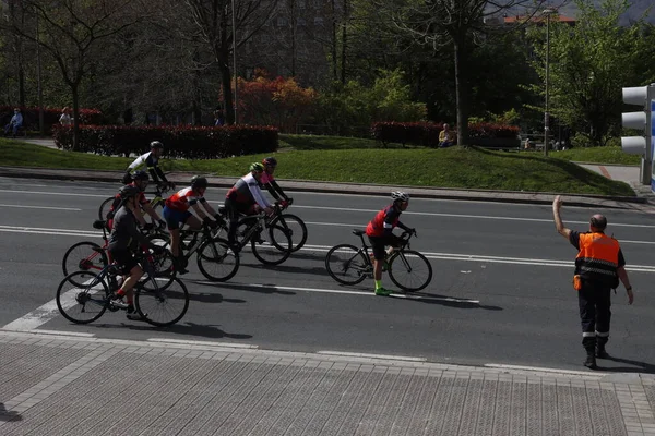 Course Vélo Populaire Dans Ville — Photo