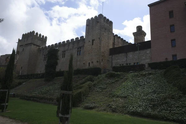 İspanya Olite Kalesi 'nin detayları.