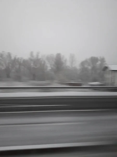 Wintertag Auf Der Straße — Stockfoto