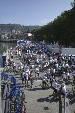 Bilbao 'da popüler bisiklet yarışı