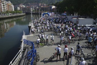 Bilbao 'da popüler bisiklet yarışı