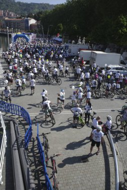 Bilbao 'da popüler bisiklet yarışı